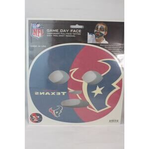 Houston Texans Game Day Face Temporary Tattoo NFL Football Fan Peel Off Tattoos